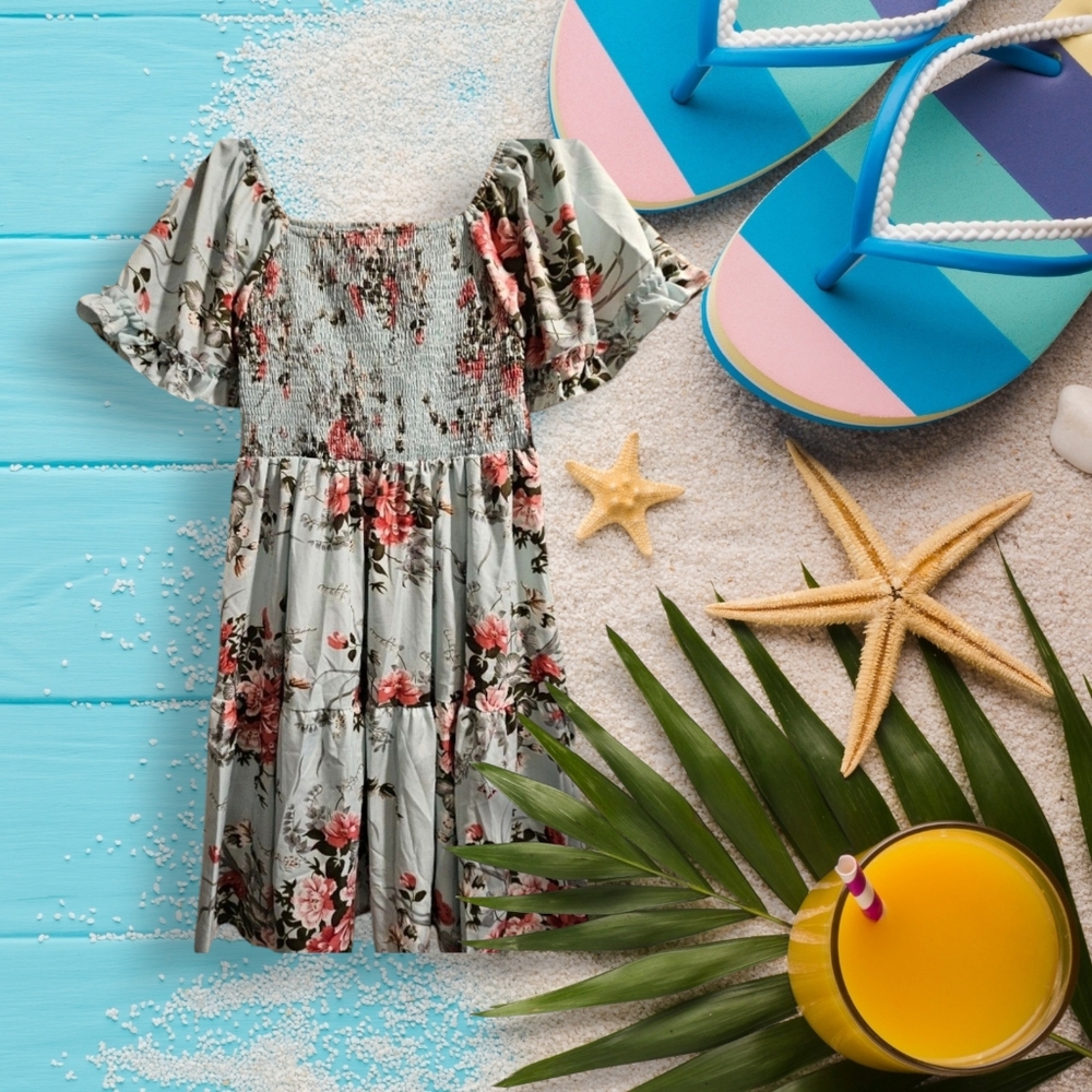 SHEIN Plus Size Elegant Long Floral Printed Dress